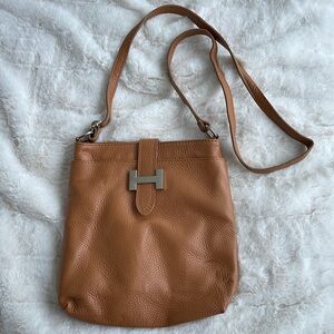 LAVORAZIONE ARTIGIANALE Italian Leather Crossbody